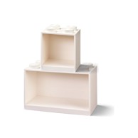 LEGO Set od 2 dječje bijele zidne police Brick