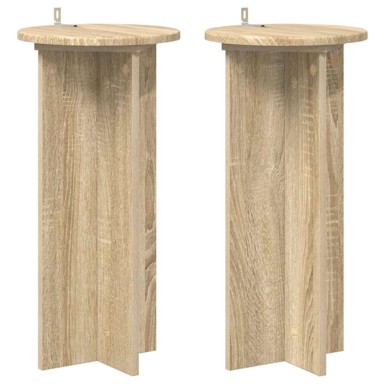 Stalak za biljke 2 kom 29,5x29,5x60 cm, hrast sonoma