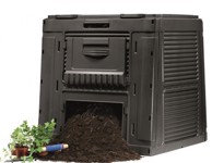 KETER Komposter E s bazom, 470 l, plastika, crni