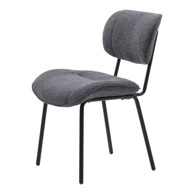 UNIQUE FURNITURE Tamno siva blagovaonska stolica Buffalo 