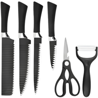 Set kuhinjskih noževa YT-40865, crni