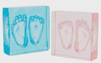 DOOKY Okvir, Crystal Memories 2D otisak ruke i stopala