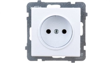 COS.PEL Utičnica GP-1R/M/00, jednostruka, Sonata, bijela