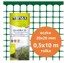 PVC Kvadratna mreža, 0,5 m x 10 m, oko 20 mm, zelena