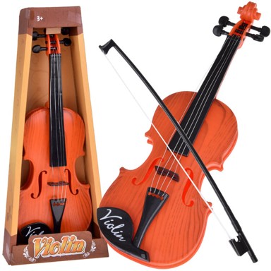 Plastična violina s gudalom, 42 cm, svjetlo smeđa