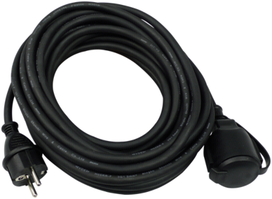 REV Produžni kabel IP44 50m crni