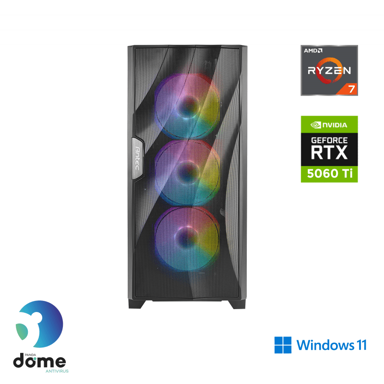 ANNI Stolno računalo Gamer Extreme / AMD Ryzen 7 7700X, 32GB, 2TB SSD, NVIDIA GeForce RTX 5060 Ti, Windows 11 Home