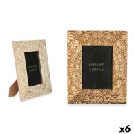 Okvir za sliku 22,3 x 28 x 1,5 cm, 6 kom, bijelo-smeđa