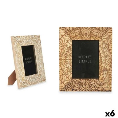 Okvir za sliku 22,3 x 28 x 1,5 cm, 6 kom, bijelo-smeđa