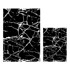 MILA HOME Bijele/crne kupaonske prostirke u setu 2 kom 60x100 cm Cracks