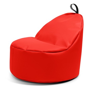 SO SOFT? Crvena vreća za sjedenje od imitacije kože Round XL