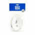 BACHMANN Utikač ravni s kabelom 1,5 m bijeli 933.004