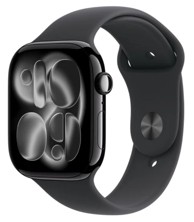 APPLE Pametni sat Watch Series 11 GPS + Cellular, aluminijsko kućište 46 mm, crna, crni sportski remen S/M