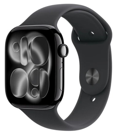 APPLE Pametni sat Watch Series 11 GPS + Cellular, aluminijsko kućište 46 mm, crna, crni sportski remen S/M