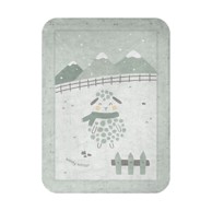 KIKKA BOO Deka Soft, 80 x 110 cm, Sleepy Sheep, zelena