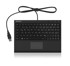 KEYSONIC Tipkovnica ACK-3410, USB, US, mini, crna
