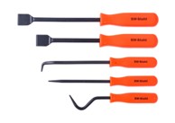 SW-STAHL Strugači za brtvila ravni,zakrivljeni,kukice set 5 djelni, 94840L