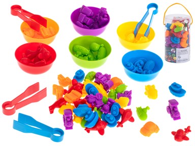 Montessori edukacijska igra za učenje brojanja, vozila, 36 elemenata