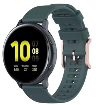 BSTRAP Remen Silicone Rain za Garmin Vivoactive 4, tamno zeleni