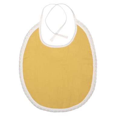 KINDSGUT Žuti podbradnik od muslina Paris