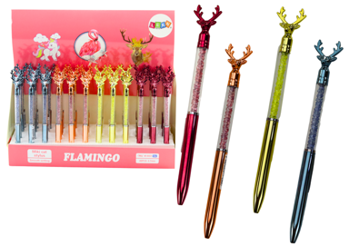 Kuglična olovka Deer, Plavi i crni uložak 0.7 mm, mješavina