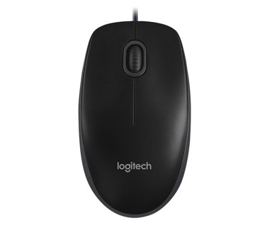 LOGITECH Miš B100, žičani, optički