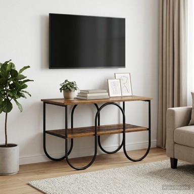TV stalak 80 x 40 x 50 cm od konstruiranog drva, staro drvo