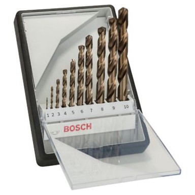 BOSCH 10-dijelni komplet svrdala za metal Robust Line HSS-CO