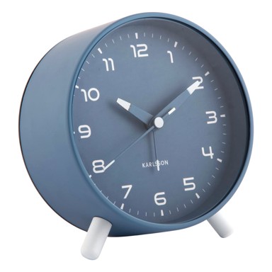 KARLSSON Budilica Orgullo ø 11 cm, prirodna