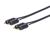 VIVOLINK Audio kabel 15 m 2 x RCA, crni PRORCARCA15