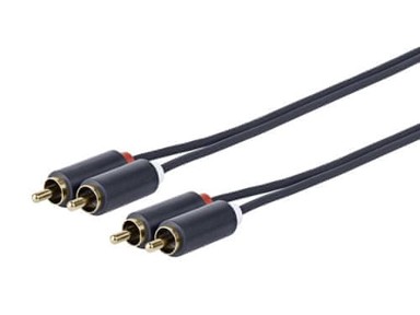 VIVOLINK Audio kabel 15 m 2 x RCA, crni PRORCARCA15