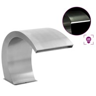 Fontana za bazen s LED svjetlima nehrđajući čelik 30x60x45 cm