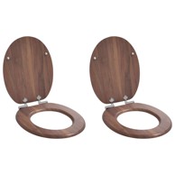 MDF WC daska 2 kom 44x38 cm smeđa
