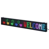 VEVOR LED znak P10, puna boja, fleksibilni digitalni pomični panel, 1310 x 190 x 55 mm