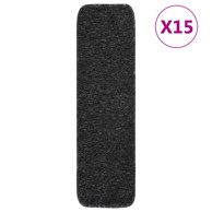 Otirači za stepenice 15 kom 75 x 20 cm antracit protuklizni