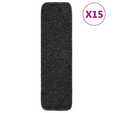 Otirači za stepenice 15 kom 75 x 20 cm antracit protuklizni