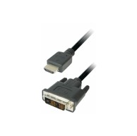 Transmedia Monitor Cable DVI HDMI 2m TRN-C197-2L
