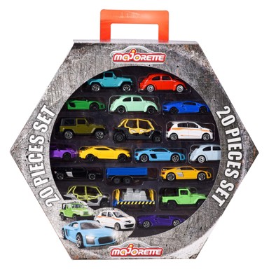 MAJORETTE Set 20 autića Giftpack, metal/plastika, 1:64, 7,5 cm, 3+