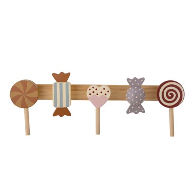 BLOOMINGVILLE Zidna dječja vješalica od borovine Rudy 