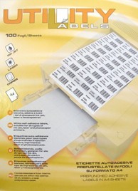 UTILITY Etikete, 70 × 36 mm
