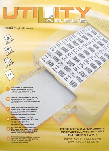 UTILITY Etikete, 70 × 36 mm