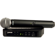 SHURE Mikrofon BLX24E/SM58-M17, crni