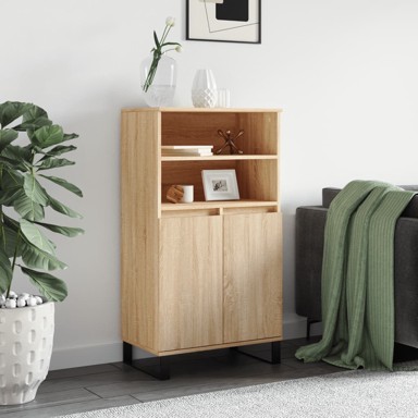 Visoka komoda hrasta sonome 60x36x110 cm od konstruiranog drva