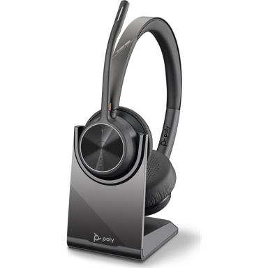 POLY Slušalice Voyager 4320 UC, bežične, USB-C, Bluetooth, postolje za punjenje, crne