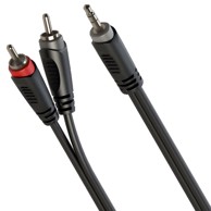 ONE Audio kabel 3,5 mm stereo Jack – 2 × RCA SAYC150L6, 6 m