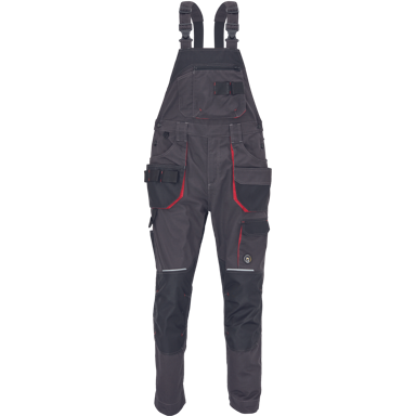 CERVA Radne hlače Reusel, antracit/crvena, 48