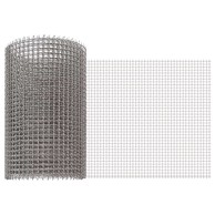 Mrežna tkanina 20 x 500 cm, 3 Mesh, nehrđajući čelik 201, srebrna