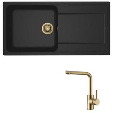 ELLECI Set sudoper Life 480 + slavina Zora, zlato/crna