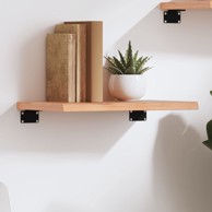 Zidna polica svjetlosmeđa 40 x 30 x 2 cm od obrađene hrastovine