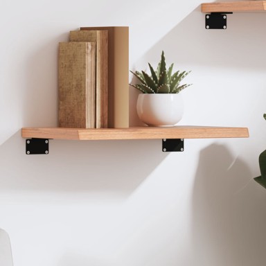 Zidna polica svjetlosmeđa 40 x 30 x 2 cm od obrađene hrastovine